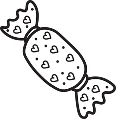 candy hand drawn illustration