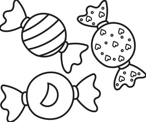 candy hand drawn illustration