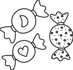 candy hand drawn illustration