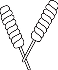 candy hand drawn illustration