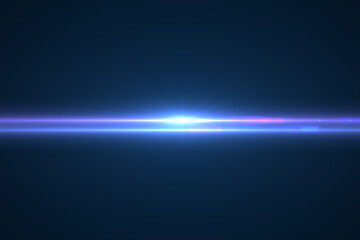 Fototapeta premium Natural, lens flare on the black background