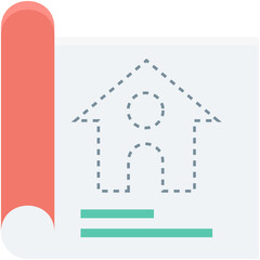 House Plan Vector Icon