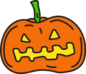 halloween hand drawn illustration