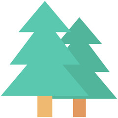 Pine Tree Vector Icon 