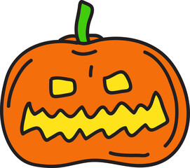 halloween hand drawn illustration