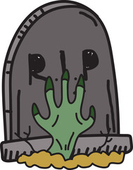 halloween hand drawn illustration