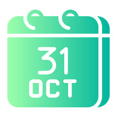 october 31 gradient icon