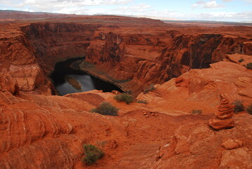 Horseshoe Bend the meander of the Colorado River near Glen Canyon United States Utah