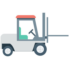 Forklift Vector Icon