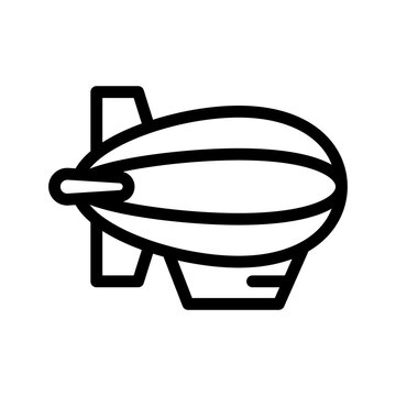 recommend clip art: airship line icon illustration vector graphic