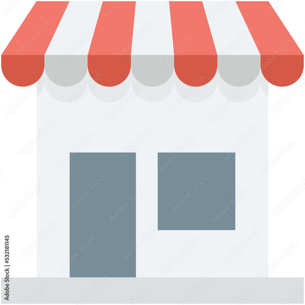 Sticker shop vector icon