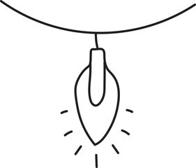 garland hand drawn icon