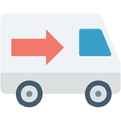 Delivery Van Vector Icon
