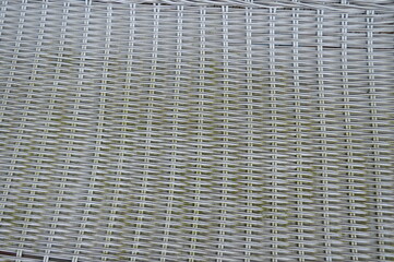 Closeup view of outdoor rattan furniture