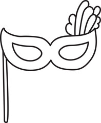 party mask illustration