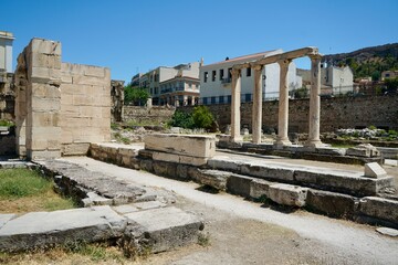 Fototapeta na wymiar Ruins Athens Greece 2022 July