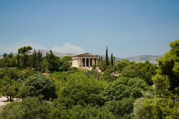 Fototapeta na wymiar Ruins Athens Greece 2022 July