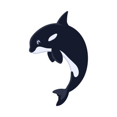 Cartoon killer whale