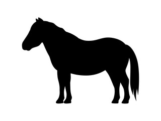 Vector pony silhouette