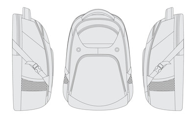 Fototapeta premium backpack vector