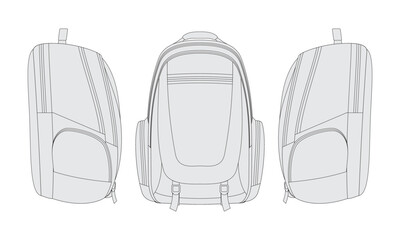 Fototapeta premium backpack vector