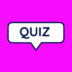 Quiz game test menu template. Quiz game. Vector template.Quiz test lottery millionaire