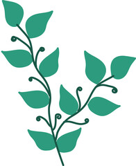 leaf flat illustration