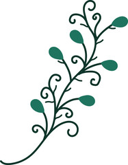 leaf flat illustration