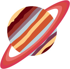 space flat illustration