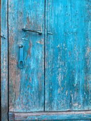 Fototapeta premium old blue door