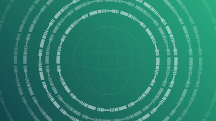 Obraz premium Abstract Green Background Template Vector, Green Background with Beautiful Wave Design