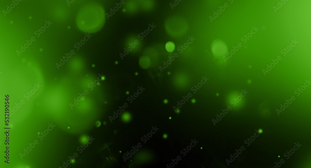 Canvas Prints green lens flare particles. abstract background