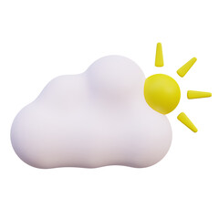 3D Sunny Weather Illustration