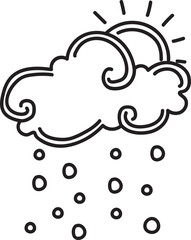 weather hand drawn icon