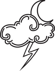 weather hand drawn icon