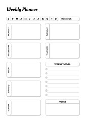 Planner Templates Weekly