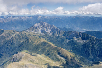 Concarena peak and Vivione pass aerial, Italy