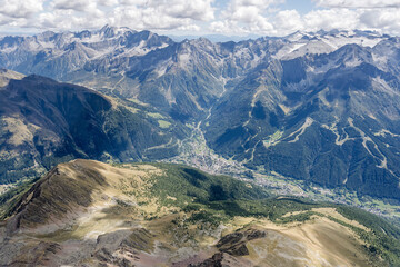 Ponte di Legno aerial, Italy