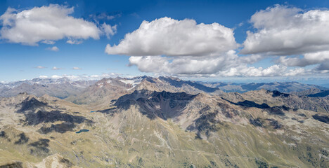 Gavia road in Messi valley, Italy