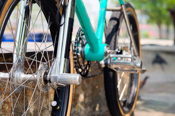 Obraz premium Detail image of Bmx bike background