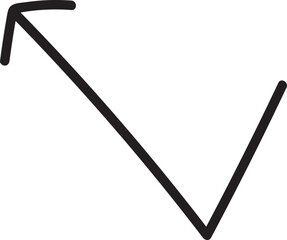 arrow hand drawn icon