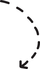 arrow hand drawn icon