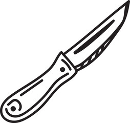 camping material hand drawn icon