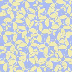 Cream and blue repeat pattern design, featuring butterflies.  Perfect for fabric, scrapbooking, quilting, wallpaper, swatches and many other projects.