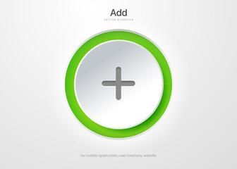Obraz premium Plus icon vector. Add icon for UI UX, mobile app, presentation. Addition sign. Medical Plus icon. Positive symbol. Zoom in sign. Add push button.