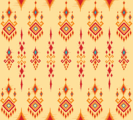 Fototapeta na wymiar geometric ethnic vintage texture vector art design. textile fashion pattern line ikat seamless pattern and batik fabric texture asian background wallpaper geometry indian. Ethnic abstract ikat art .