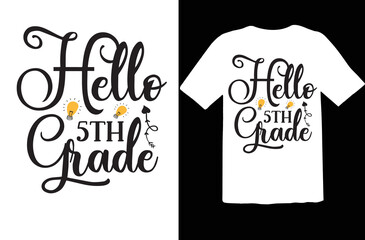 Hello 5th Grade svg design