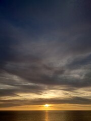 sunset over the sea