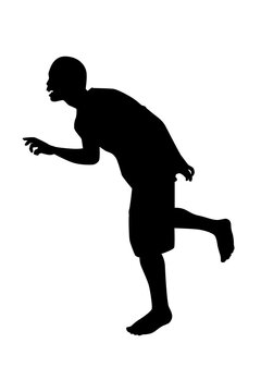 recommend clip art: Zombie silhouette vector, Halloween devil in black and white.