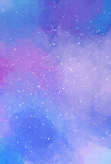 背景素材_水彩テクスチャ_夜空